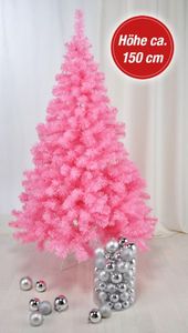 Künstlicher Weihnachtsbaum rosa 150 cm