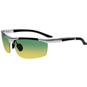 Polarisierte Sonnenbrillen für Herren und Nachtfahrbrillen, Outdoor-Sport-Anti-UV-Sonnenbrillen, Nachtsichtbrillen