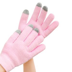 Feuchtigkeitsspendende Handschuhe wiederverwendbarer Touchscreen -Gel -Futter aus trockenen Handschuhen Behandlungspflegehandschuhe täglich verwenden-Ein Rosa