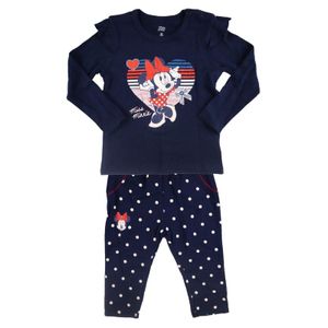 Disney Minnie Maus Baby Mädchen Set langarm Shirt plus Hose – Blau / 68