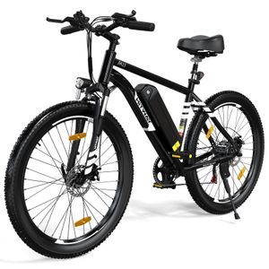HITWAY Elektrofahrrad, elektrisches Mountainbike, 26 * 2,1City-E-Bike für Erwachsene, Elektrofahrrad mit abnehmbarer 36V12Ah Lithiumbatterie, 7 Geschwindigkeiten, Reichweite 35–90 km