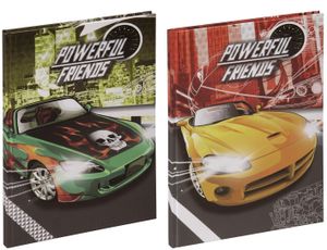 Pagna® 20345-25 Freundebuch Powercars - 60 Seiten, sortiert