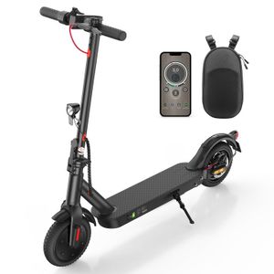 E Scooter mit Straßenzulassung, 350W Motor, 8,5 Zoll bis 120kg, 30 km Reichweite, LED 20km/h, APP-Verbindung, E Roller mit Komfortable Stoßdämpfung