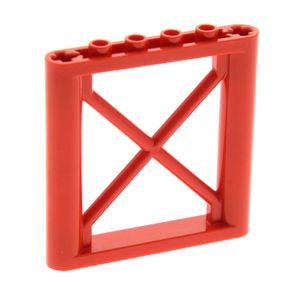 1x Lego Stütze 1x6x5 rot Pfeiler Gitter Wand Element Kran Träger 4540606 64448