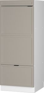 Vicco Mikrowellenschrank Fame-Line, 60 cm, GrauBeige/Weiß