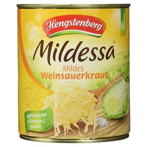 Hengstenberg Mildessa Wein Sauerkraut in der Dose vegan 810g