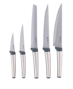 Alpina Küchenmesser Messerset 5 Messer Brotmesser Schälmesser Messersatz
