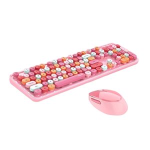 Kabelloses Tastatur+Maus-Set MOFII Sweet 2.4G (pink)