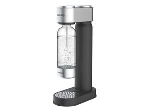 PHILIPS AQUA  Soda Maker Wassersprudler + 425 g CO²-Zylinder + 1 PET-Flasche 1 Liter, schwarz