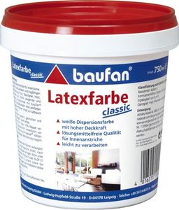 baufan Latex Weiß Classic 750 ml - Latexfarbe