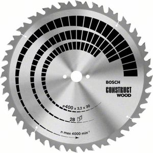 Kreissägeblatt AD 400mm Z.28 WZ Bohr.30mm Schnitt-B.3,2mm HM BOSCH