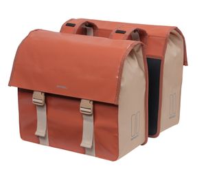 Basil Doppelpacktasche Urban Load, 40,5x17,5x46 cm, 48-53 litrów, terra red/rose