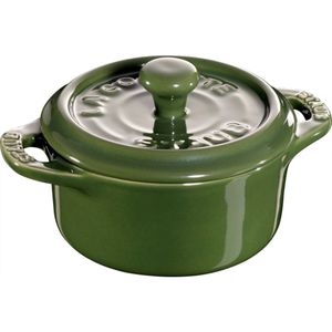 Staub Keramik Mini Cocotte, rund dunkelblau 10 cm