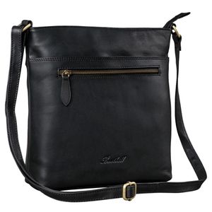 Benthill Damen Umhängetasche Leder - Tasche aus echtem Rindsleder - Handtasche mit Reißverschluss - Schultertasche / Ledertasche - Vintage Shopper