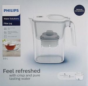 PHILIPS AQUA Wasserfilterkaraffe Mayflower 1,9 L, weiß