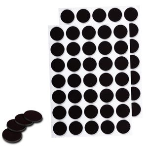 WINTEX Magnetplättchen - Set mit 70 Magneten - Rund, Extra Stark & Selbstklebend - Magnet Durchmesser 18 x 1,5 mm - Selbstklebende Mini Magnete zum Kleben und Basteln in Schwarz