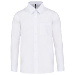 Kariban pánske tričko Jofrey s dlhým rukávom K545 White White 3XL
