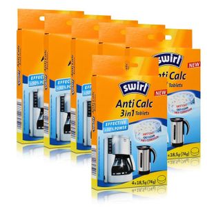 6x Swirl Anti Calc 3in1 Tablets Entkalkung und Reinigung für Kaffeemaschinen