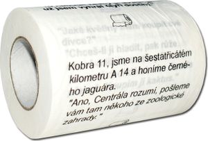 Toaletný papier s vtipmi