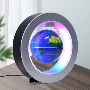 4 Zoll runde Magnetische Levitation Floating Globus Ornamente, LED Rotations Weltkarte Globe Handwerk Geschenk
