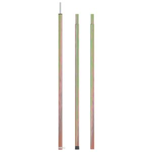 Duolm Teleskop-Zeltstange 170-255 cm Verzinkter Stahl