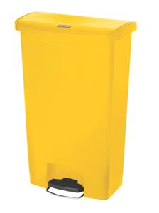 Rubbermaid Tret Abfalleimer Slim Jim 68 Liter gelb