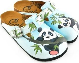 Damen Clogs Calceo mit einem Panda WCAL362 40