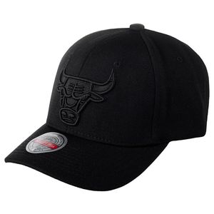 Mitchell & Ness NBA Black/Black Logo Snapback Cap Chicago Bulls