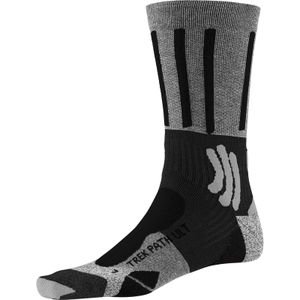 X-SOCKS Trek Path Ultra Light Trekkingsocken Damen black/anthracite print 39-40