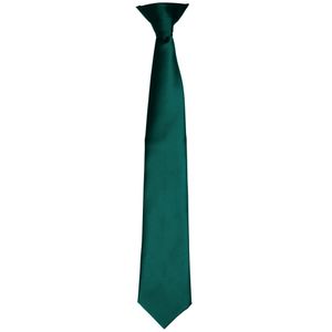 Premier Herren Satin-Krawatte zum Anklipsen RW4407 (Einheitsgröße) (Flaschengrün)