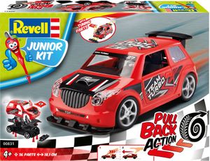 Revell - Junior Kit - Pull Back Action - Rallye Car, red