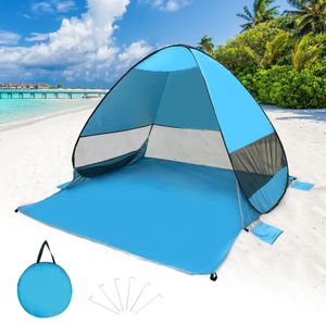Freetoo Wurfzelt Camping, Strandmuschel Strandmuschel Pop Up Strandzelt Strand ZeltBeach Tent, blau