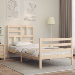 Maison Exclusive Rám postele s čMaison Exclusive 100 x 200 cm masivní dřevo