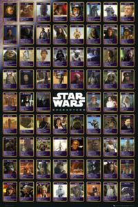 Star Wars Poster - Charaktere, Daten (91 x 61 cm)