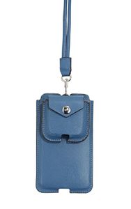 ESPRIT Leder Handytasche Brooke Phone Bag Light Blue blau