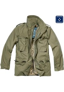 Brandit - M65 Standard Feldjacke oliv, Parka US Style Jacke mit Futter Größe L