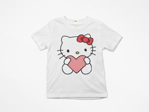 Bio Baumwolle T-Shirt für Mädchen Hello Kitty Batman Kinder Süße Katze Hero Kid