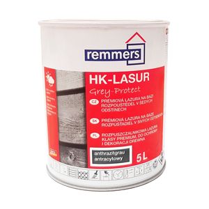 Remmers HK-Lasur Grey-Protect 5 L Ochrana dreva - antracitovo sivá
