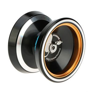 Professionelle Magie Yoyo M001 Aluminium-Legierung Yo-yo CNC-Drehmaschine T Lager mit Spinning String fue r Jungen Maedchen Kinder Kinder schwarz