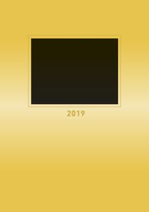 AlphaEdition 19.0808 Bastelkalender - 21 x 29,7 cm, gold