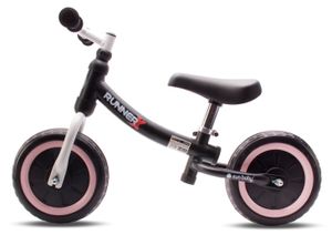 Kinderlaufrad, Laufrad, balance bike 10 zoll, Fahrräder 10 Zoll, Runner X Black, Sugar rosa Sun Baby