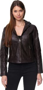 Tazzio Damen Lederjacke F503 (Braun, XL)