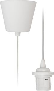 Lampenaufhängung McShine, E27 Fassung, weiß, 230V, 1,2m Kabel, Textilkabel