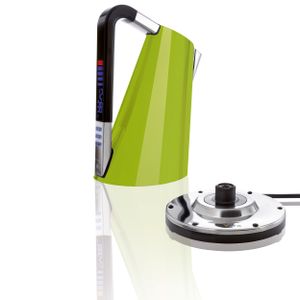 BUGATTI Wasserkocher 1,8 l Edelstahl Teekocher Kabellos Grün VERA