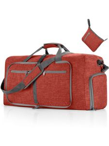 Frauen Top Griff Travel Duffel Bag Fitnessstudio Faltbares Weekender Gepäck Mehrzweckfass Crossbody Taschen,  Größe:65L