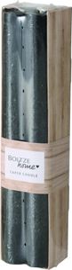 Boltze Stabkerze Melia 4-teilig schwarz, ü 2,5 cm / Höhe 20 cm, 4 Kerzen