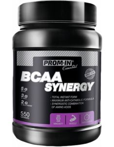 Prom-In Essential BCAA Synergy 550 g Sauerkirsche / BCAA  / Instant-BCAA-Pulver, angereichert mit A-AKG, Glutamin und Vitamin B6