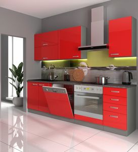 Küchenzeile rot hochglanz - Die Favoriten unter der Menge an verglichenenKüchenzeile rot hochglanz