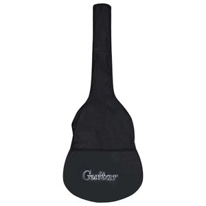 vidaXL Gitarrentasche für 4/4 Klassikgitarre Schwarz 100x37 cm Stoff