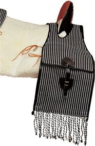 Hispano Hipica Canvas Westernsattel Packtaschen Grau  Grau One Size